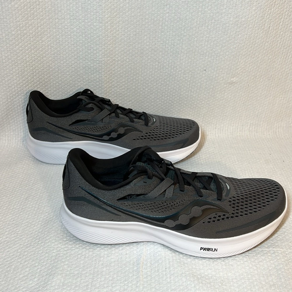 Saucony Men’s RIDE 15 running shoe - charcoal - Picture 7 of 10